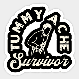 Tummy Ache Survivor Sticker